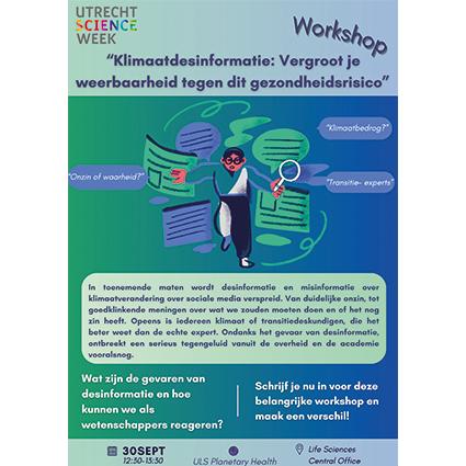 Workshop Klimaatdesinformatie: vergroot je weerbaarheid tegen dit gezondheidsrisico